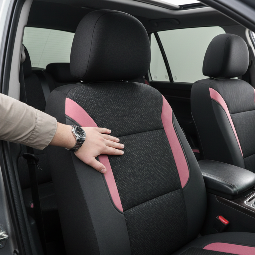 Slip-On Mesh Car Seat Covers, Airbag Compatible, Universal Fit