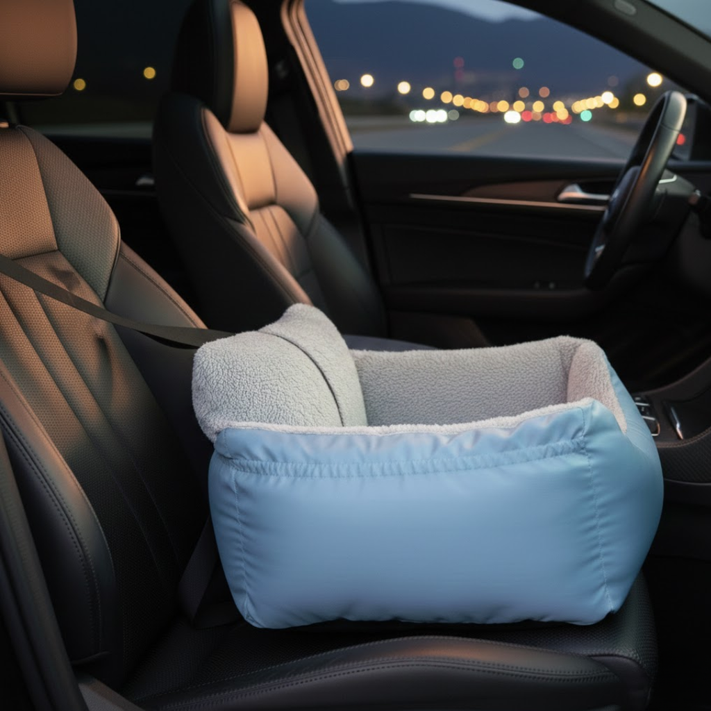 Small Pet Car Seat Booster for Front and Rear Vehicle Seats 25 lb