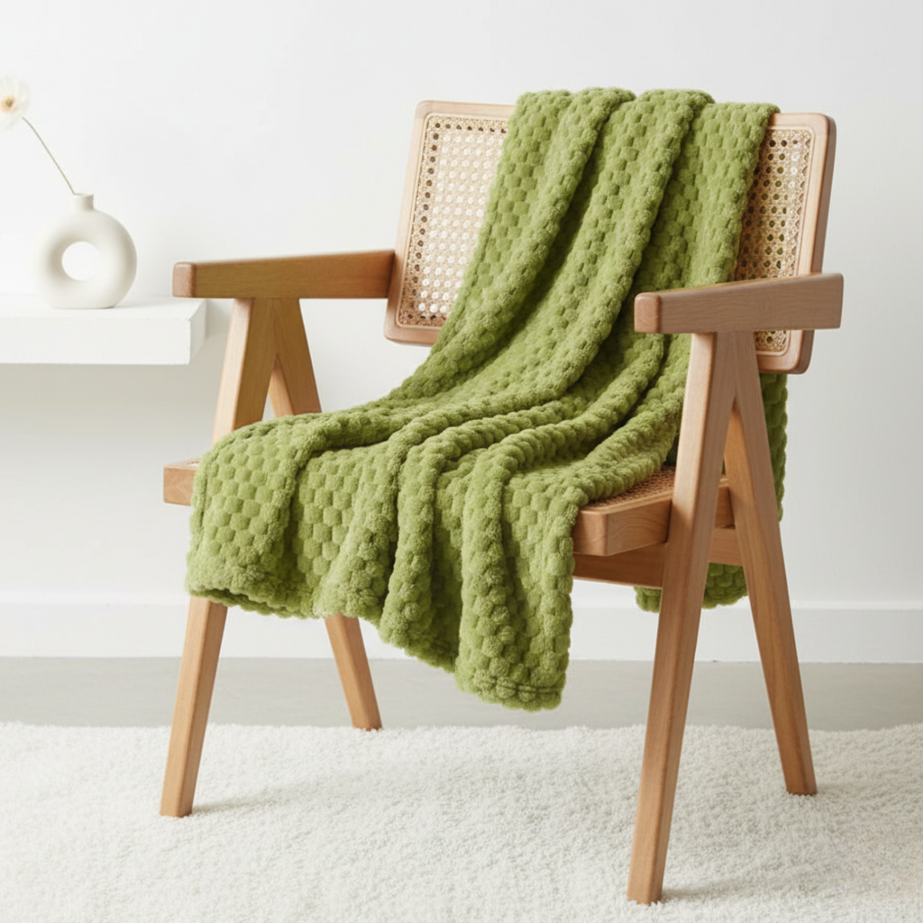 Soft Fleece Jacquard Blanket for Couch, Bed and Home Decor 3D Texture