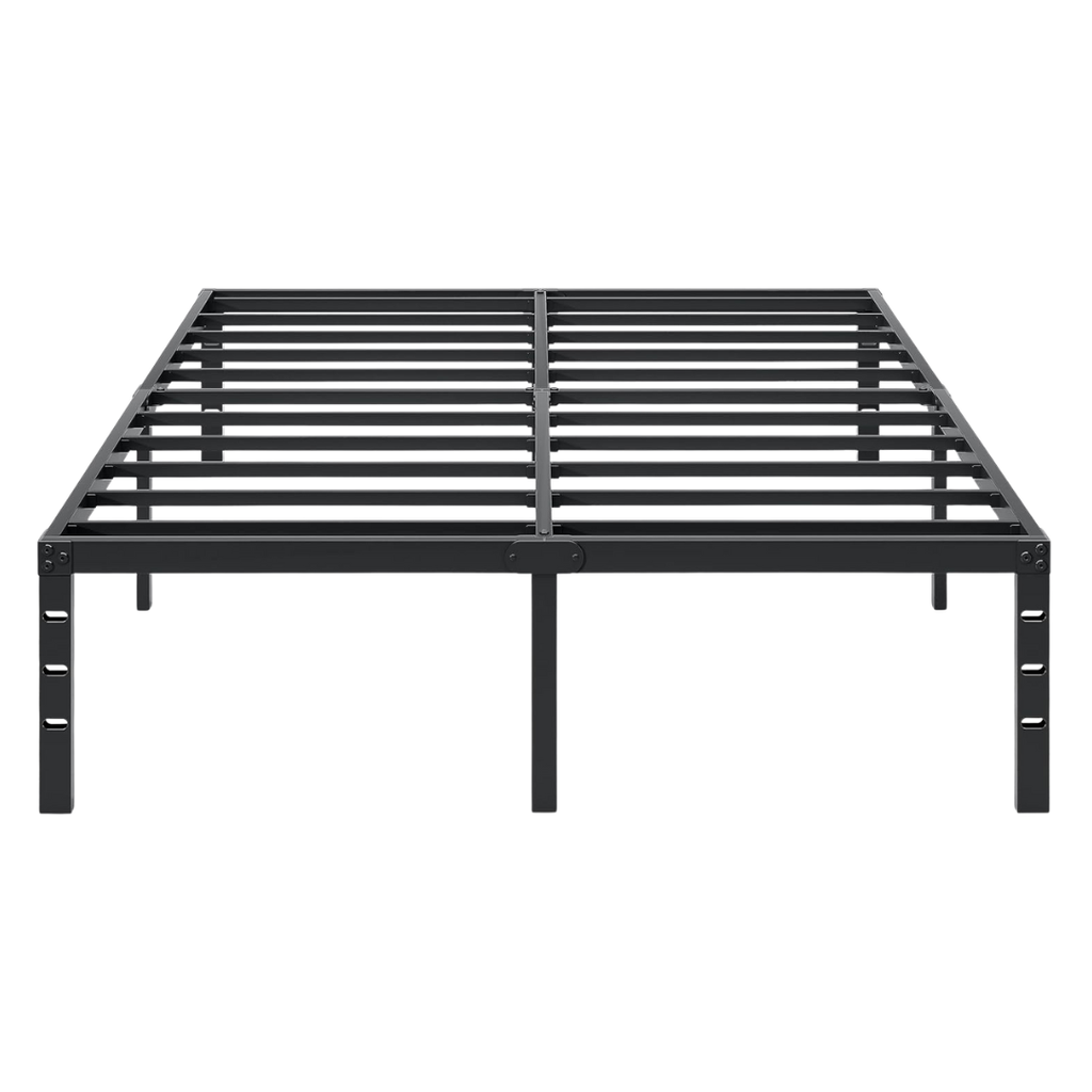 Steel Platform Bed Frame 18-Inch High with Underbed Storage Space