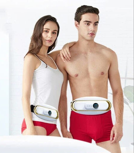 Abdominal Massage Belt Rechargeable Heat & Vibration Support