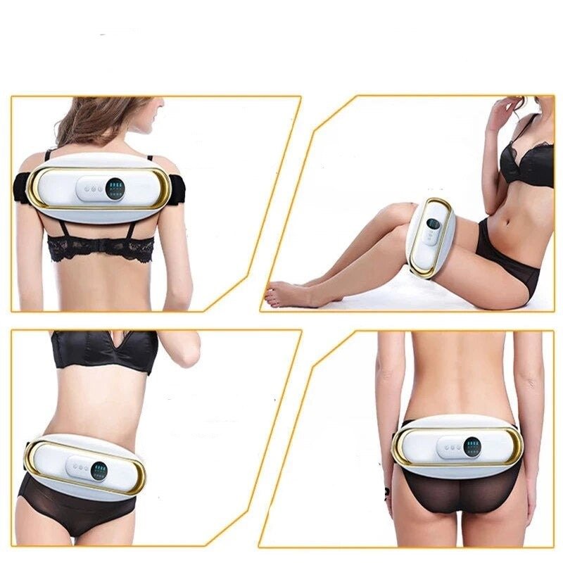Abdominal Massage Belt Rechargeable Heat & Vibration Support