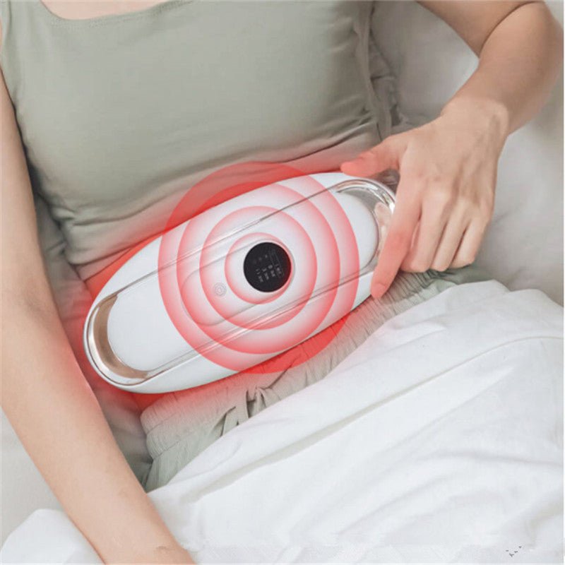 Abdominal Massage Belt Rechargeable Heat & Vibration Support