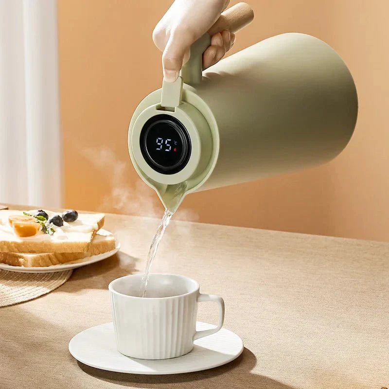 Insulated Temperature Display Jug 1L Hot & Cold Beverage Carafe
