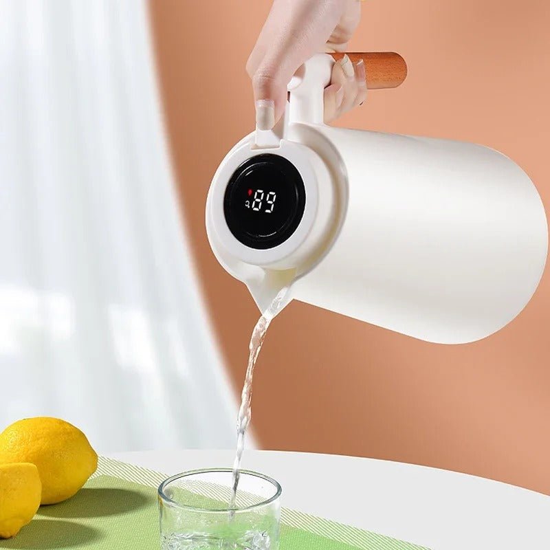 Insulated Temperature Display Jug 1L Hot & Cold Beverage Carafe