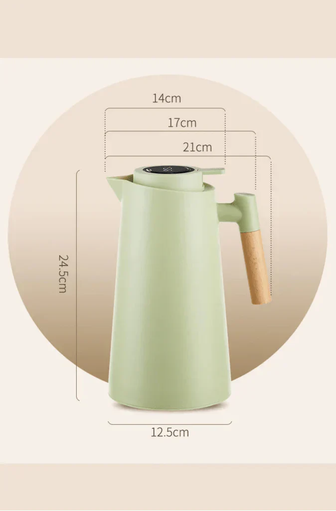 Insulated Temperature Display Jug 1L Hot & Cold Beverage Carafe