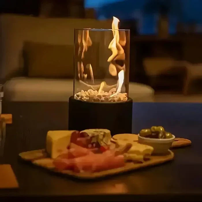 Portable Flame Style Table Lamp Warm Decorative Glow