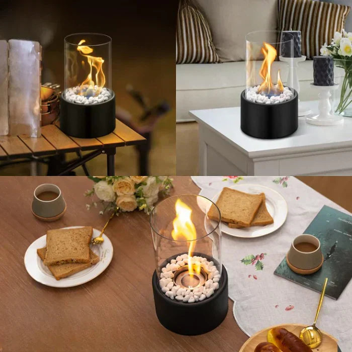 Portable Flame Style Table Lamp Warm Decorative Glow