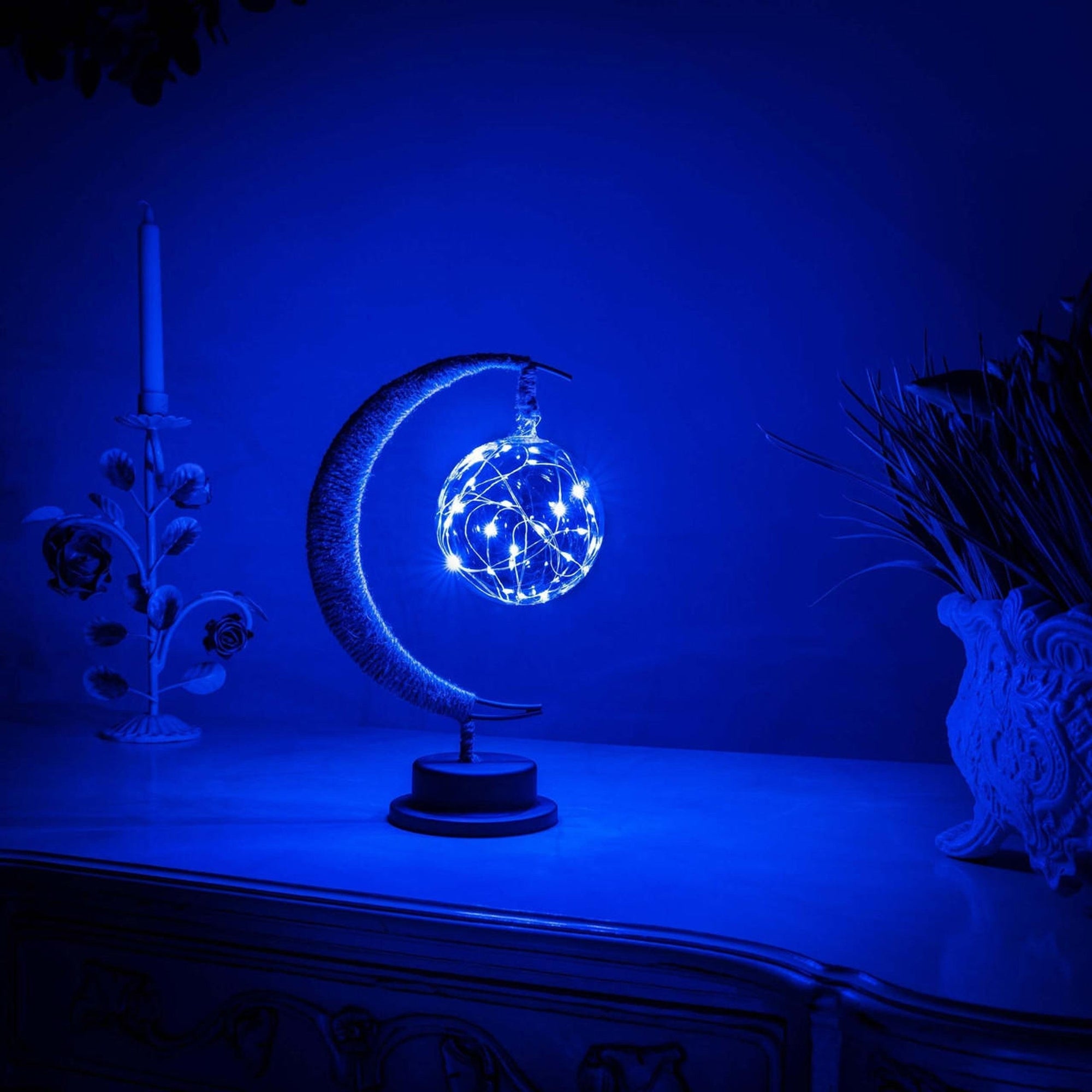 Moon Shaped Table Lamp Soft Ambient LED Decorative Light