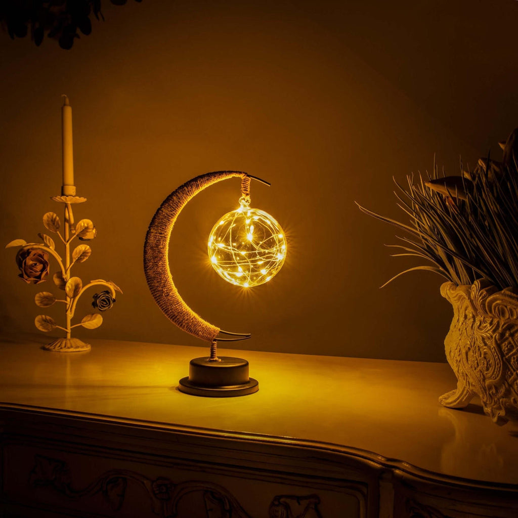 Moon Shaped Table Lamp Soft Ambient LED Decorative Light