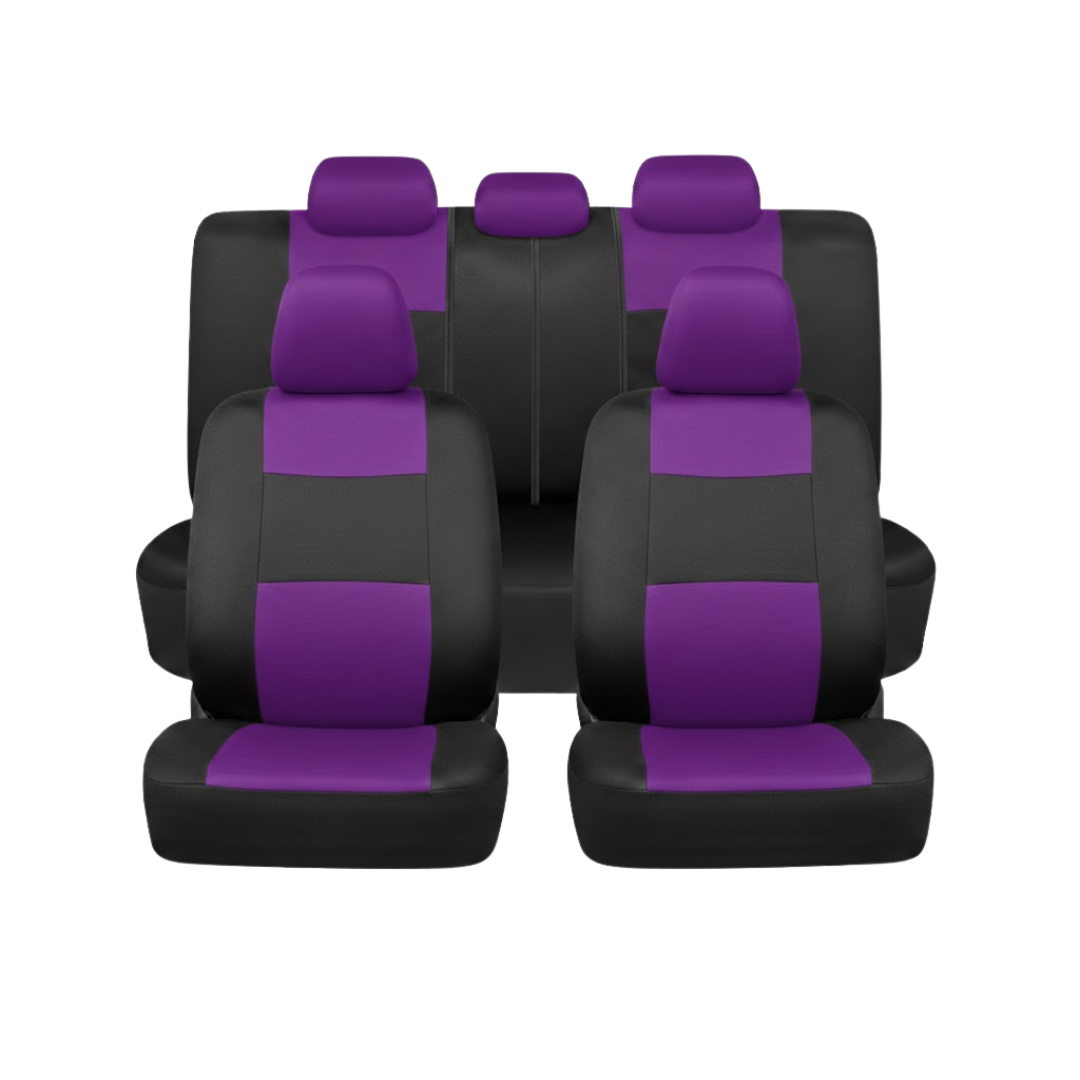 Universal Car Seat Cover Set for Front and Rear Split Bench Seats