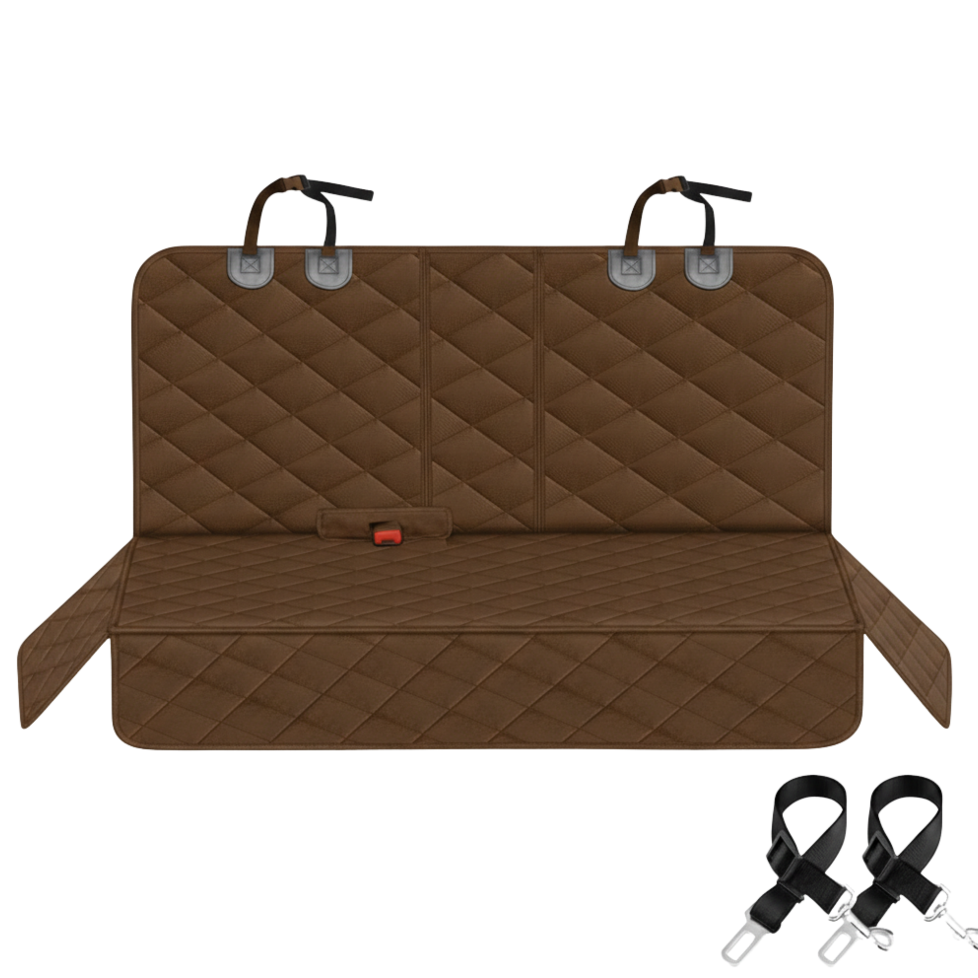 Universal Rear Bench Seat Cover for Dogs, 600D Polyester, 53x47in