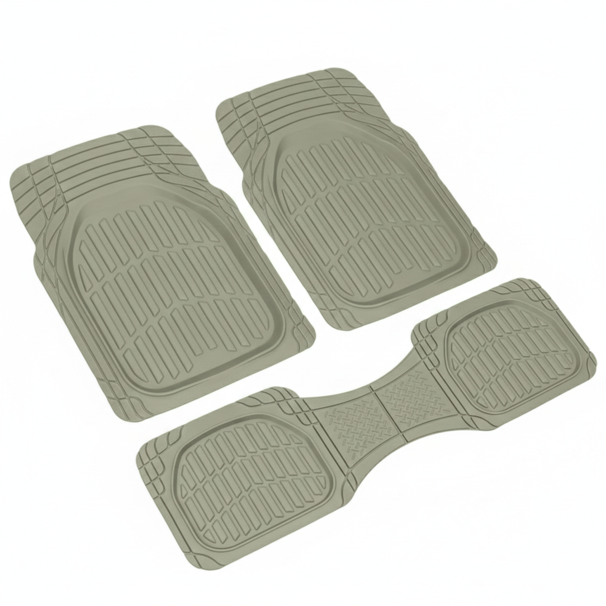 Universal Trim-to-Fit Deep Dish Rubber Floor Mats for Vehicles