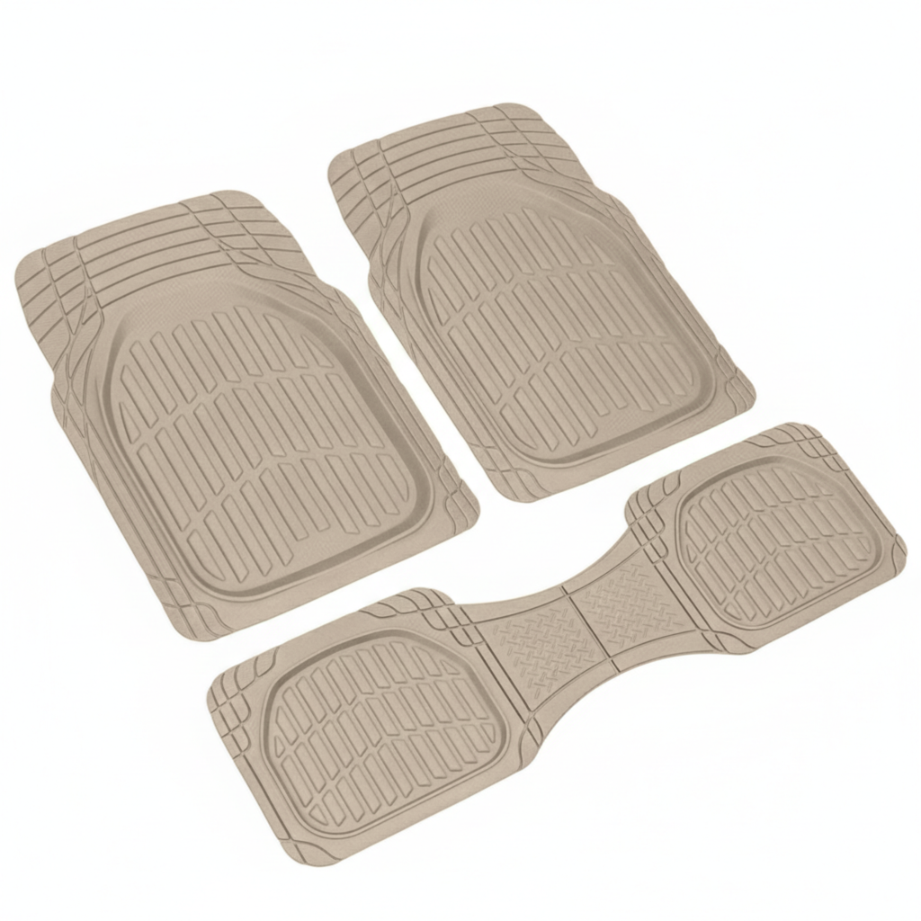 Universal Trim-to-Fit Deep Dish Rubber Floor Mats for Vehicles