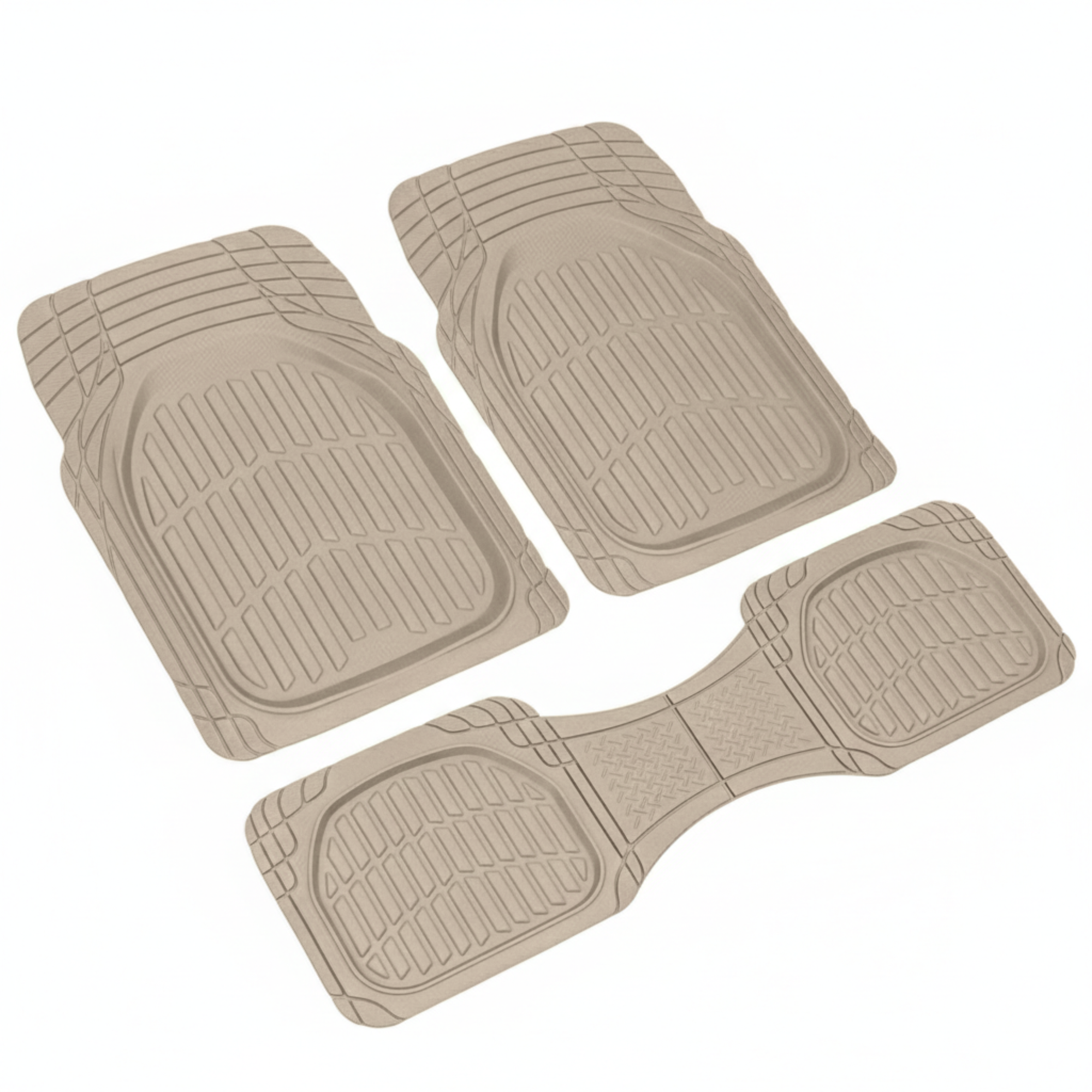 Universal Trim-to-Fit Deep Dish Rubber Floor Mats for Vehicles