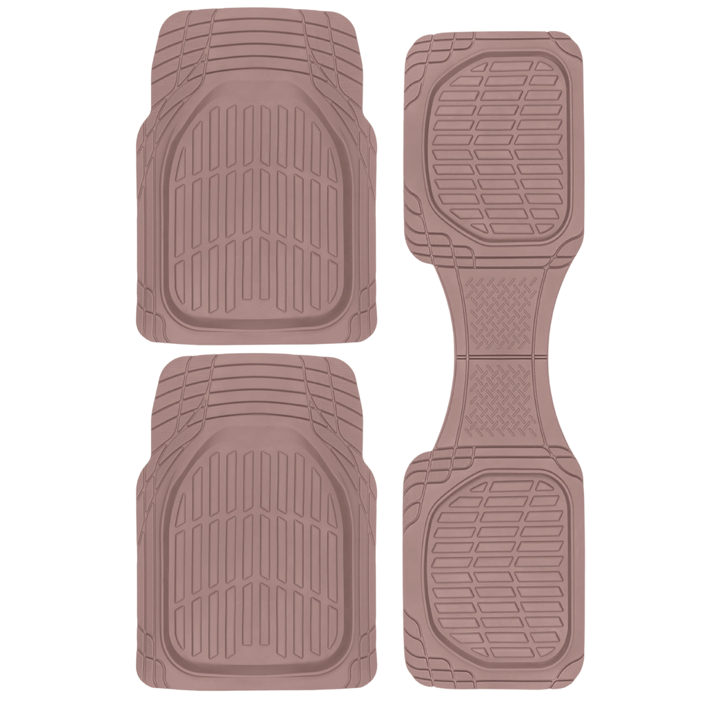 Universal Trim-to-Fit Deep Dish Rubber Floor Mats for Vehicles