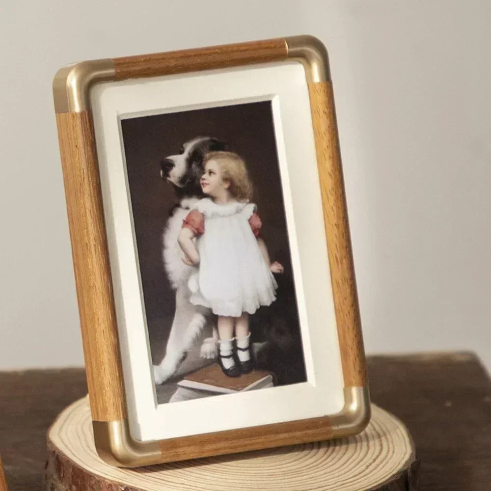 Decorative Photo Frame Vintage-Style Tabletop Display