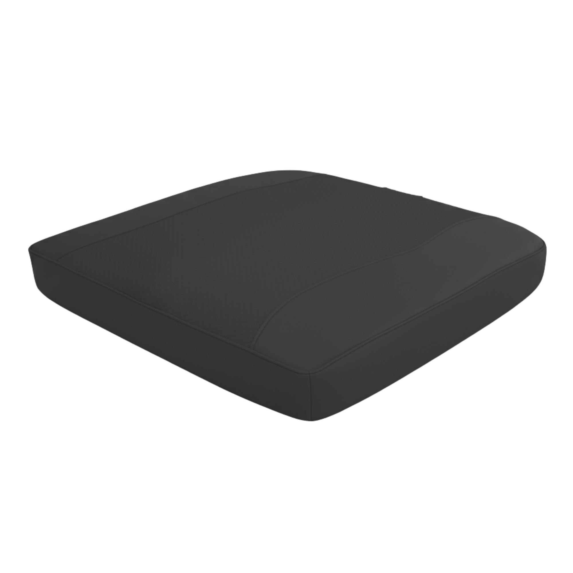 Vehicle Seat Cushion Pad, 18x17x2.5 in, Square-Profile, PU/4D Mesh