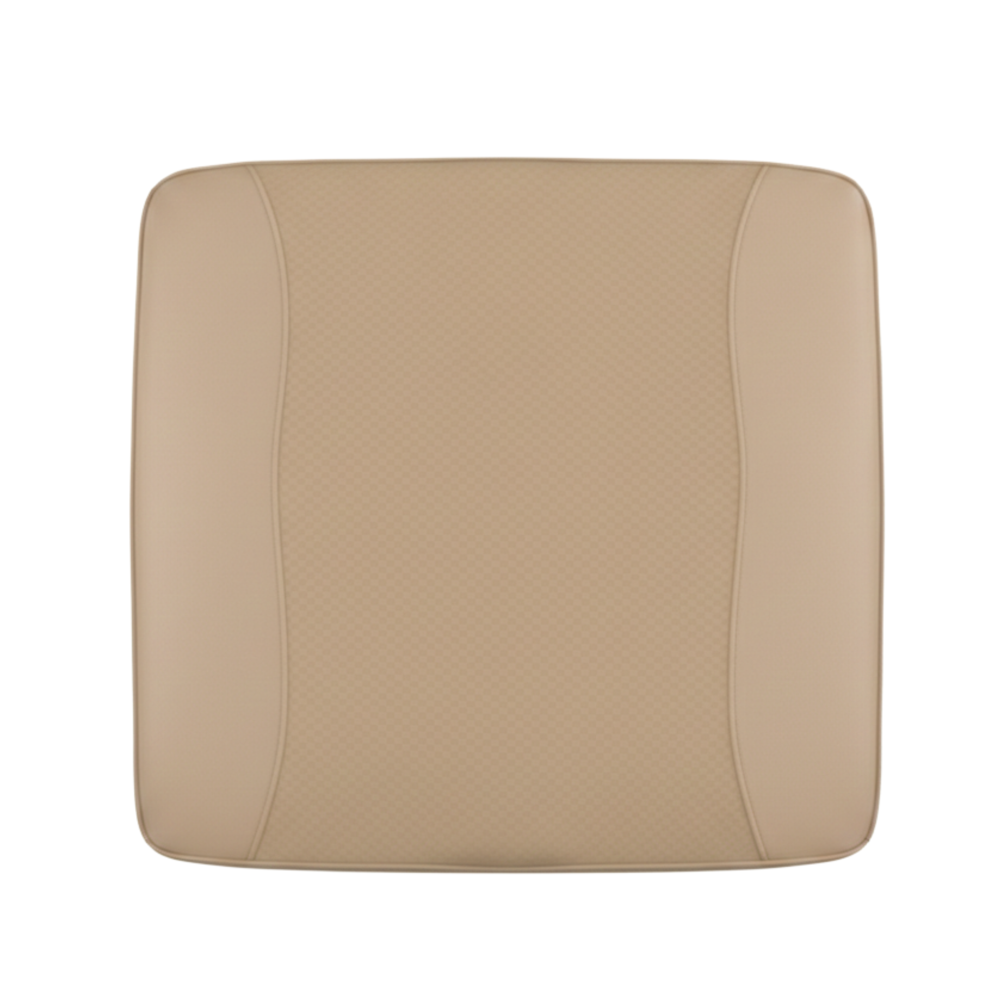 Vehicle Seat Cushion Pad, 18x17x2.5 in, Square-Profile, PU/4D Mesh
