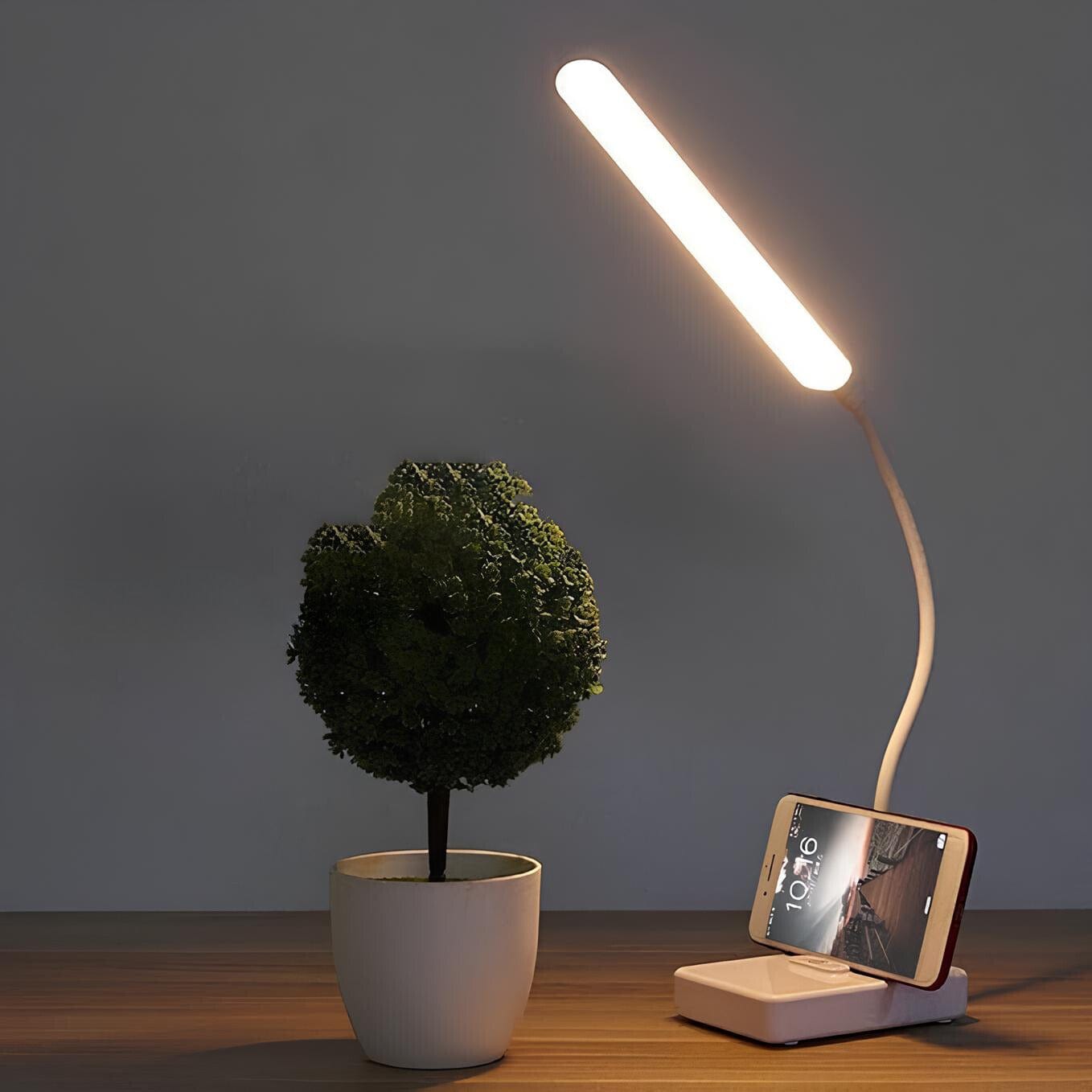 Rechargeable Desk Lamp Flexible Arm with Multi-Light Modes
