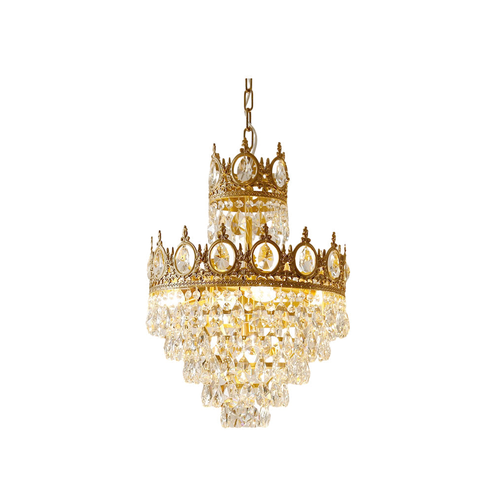 Aurelia Brass Crystal Chandelier