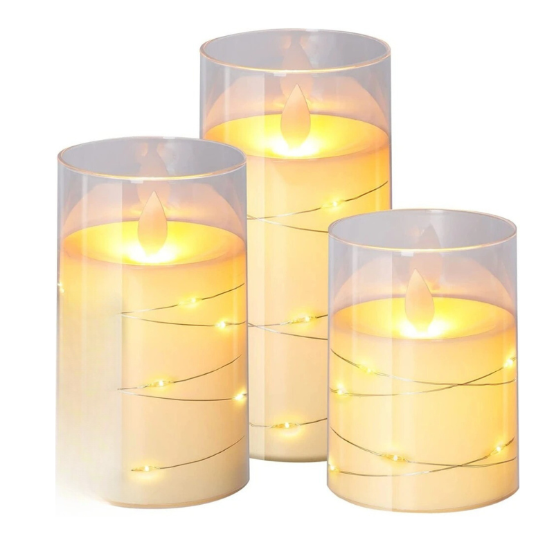 LED Decorative Candle Set with Remote Control