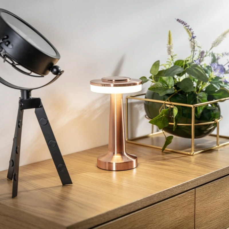 Cordless Table Lamp Rechargeable Touch-Control Mood Light