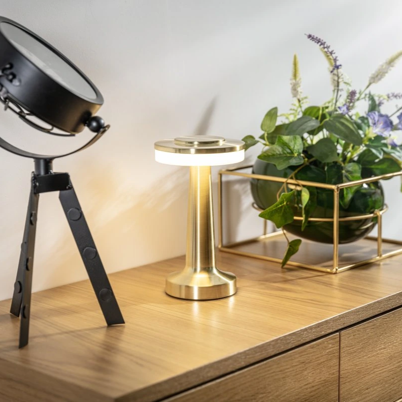 Cordless Table Lamp Rechargeable Touch-Control Mood Light