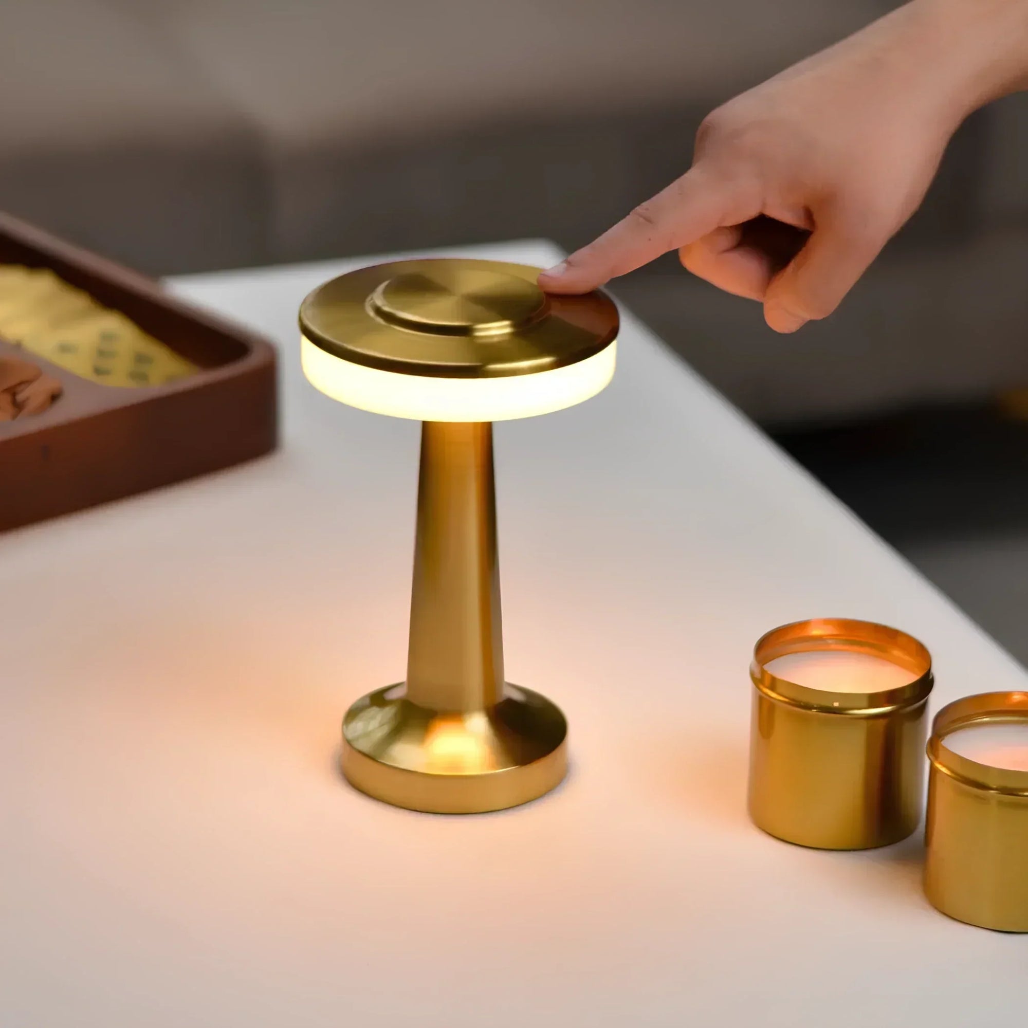 Cordless Table Lamp Rechargeable Touch-Control Mood Light