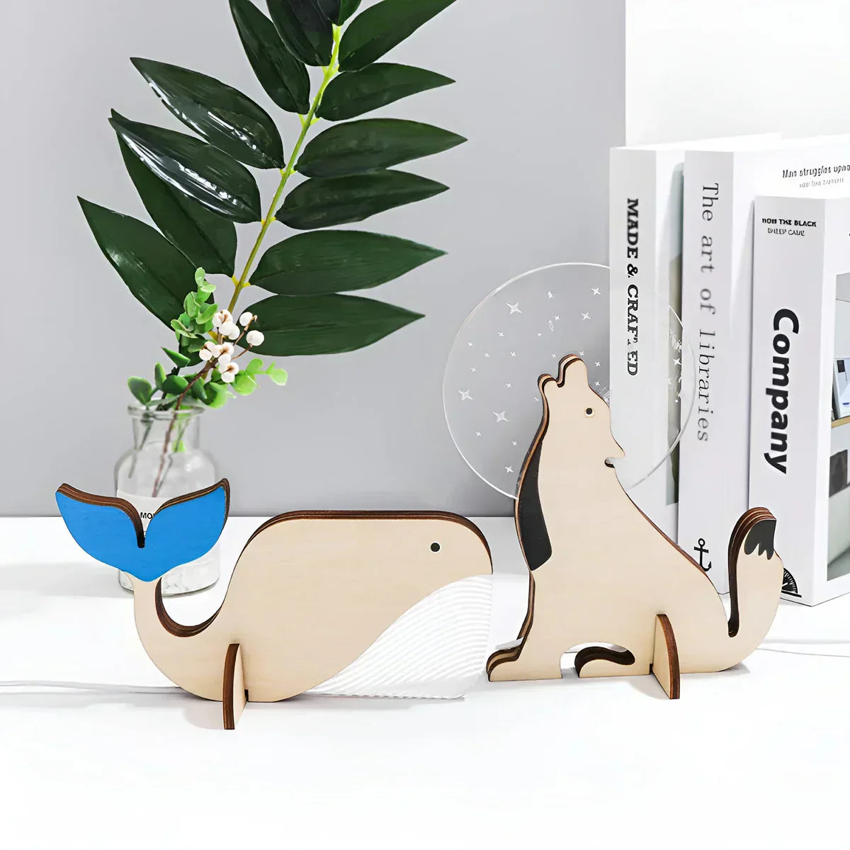 Children Night Light Table Lamp Animal Theme Design