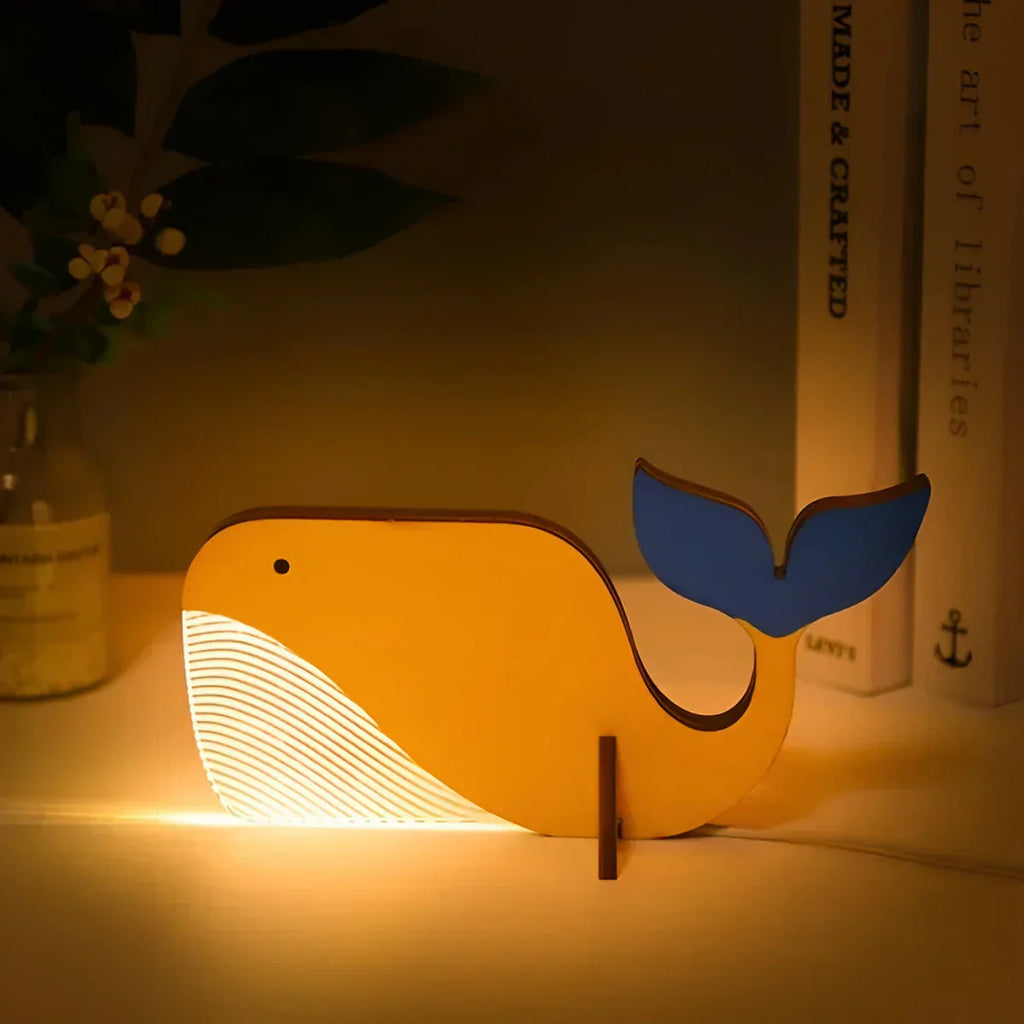 Children Night Light Table Lamp Animal Theme Design
